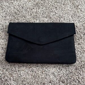 Classic Black Envelope Clutch